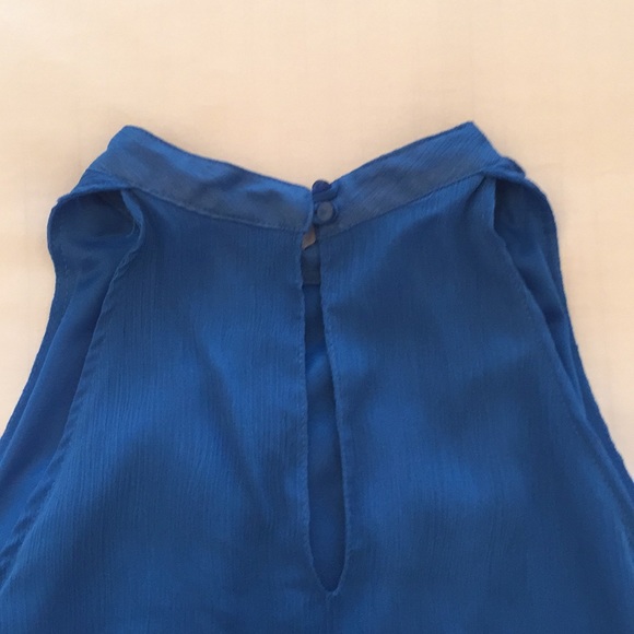 Xhilaration Blouse w/Ruffle Detail - Royal Blue - Picture 5 of 7
